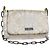 Borsa a Spalla con Catena GUCCI Velluto Bianco 007 2033 1705 Auth 138324