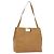 Borsa a Spalla Salvatore Ferragamo in Pelle Beige Oro Auth bs28483 D'oro