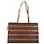 Céline Borsa tote in tela Macadam CELINE in pelle PVC marrone oro Auth 129707 - vista 3