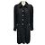 Manteau en tweed mi-long à boutons perles noirs / blancs Edward Achour