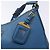 Prada Borsa a Spalla in Pelle Blu Oro Auth 136806 D'oro - vista 14