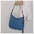 Prada Borsa a Spalla in Pelle Blu Oro Auth 136806 D'oro - vista 27