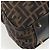 Bolso de mano de lona Zucca FENDI negro marrón oro Auth BA4615 Castaño Dorado - vista 10