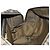 Bolso de mano de lona Zucca FENDI negro marrón oro Auth BA4615 Castaño Dorado - vista 19