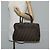 Bolso de mano de lona Zucca FENDI negro marrón oro Auth BA4615 Castaño Dorado - vista 23