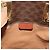 Céline Borsa a Spalla in Tela Macadam CELINE in Pelle PVC Marrone Oro Auth 136070 D'oro - vista 16