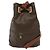 Céline Borsa a Spalla in Tela Macadam CELINE in Pelle PVC Marrone Oro Auth 136070 D'oro - vista 3