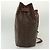 Céline Borsa a Spalla in Tela Macadam CELINE in Pelle PVC Marrone Oro Auth 136070 D'oro - vista 4