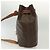 Céline Borsa a Spalla in Tela Macadam CELINE in Pelle PVC Marrone Oro Auth 136070 D'oro - vista 5