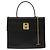 Céline CELINE Hand Bag Leather Black Gold Auth 139446 Golden - view 2