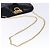 Borsa a Spalla Gancini con Catena Salvatore Ferragamo Smalto Nero Oro Auth 139352 - vista 7