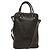 LOUIS VUITTON Pelle Bequia Borsa Documenti Verticale Marrone Scuro LV Auth 129732