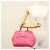 PRADA Borsa a mano in nylon rosa oro Auth 139304 D'oro - vista 23