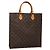 LOUIS VUITTON Borsa Sac Plat Monogram M51140 LV Auth 138699 Monogramma