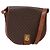 Céline Borsa a spalla in tela Macadam CELINE in pelle PVC marrone oro Auth 138815 D'oro