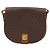 Céline Borsa a spalla in tela Macadam CELINE in pelle PVC marrone oro Auth 138815 D'oro - vista 2