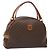 Céline Borsa a mano in tela Macadam CELINE in pelle PVC marrone oro Auth ki5970 D'oro