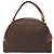 Céline Borsa a mano in tela Macadam CELINE in pelle PVC marrone oro Auth ki5970 D'oro - vista 3