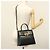 Borsa a mano in pelle Gancini Salvatore Ferragamo 2 in 1 Nero Oro Auth 136400 - vista 27