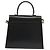 Borsa a mano in pelle Gancini Salvatore Ferragamo 2 in 1 Nero Oro Auth 136400 - vista 3