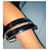 Ceinture Yves Saint Laurent en cuir vernis noir 70 cm  - vue 8