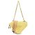 Borsa a spalla in pelle e viscosa beige Prada