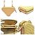 Borsa a spalla in pelle e viscosa beige Prada - vista 3