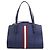 Borsa a Spalla in Pelle Blu Navy Bally