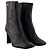 Stivaletti a punta quadrata 80 - Courreges - Pelle - Nero - vista 2