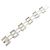 Bracciale Heavy Gate Link in Argento 925 Gucci Metallico - vista 3