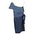 Abito Mini a Spalla Unica in Denim Blu Lanvin