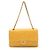 2.55 Borsa a spalla in pelle matelassé Chanel 25 con catena Giallo