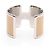 Bracciale Hermès Oran Dore in Acciaio Inossidabile D'oro Metallico - vista 2
