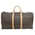 Louis Vuitton Keepall Monogram Boston Bag Brown Cloth  ref.2449691