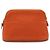 Bolso Pouch Bolide 20 de lona y cuero Hermès Naranja