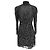 Iro Ba&sh Acia Mini Kleid aus schwarzer Viskose