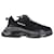 Balenciaga Triple S Clear Sole Sneakers in Black Polyester  ref.2450276