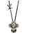 Collana in metallo Vivienne di Louis Vuitton Grigio