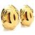 Orecchini a clip in metallo dorato Chanel Coco Mark D'oro - vista 2