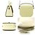 Borsa a tracolla in pelle Valextra Iside Marrone Crudo Giallo - vista 2