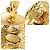Orecchini a clip in metallo dorato Chanel Coco Mark D'oro - vista 5