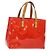 LOUIS VUITTON Monogram Vernis Reade PM Borsa a Mano Rossa M91088 LV Auth ki5902 Rosso
