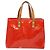 LOUIS VUITTON Monogram Vernis Reade PM Borsa a Mano Rossa M91088 LV Auth ki5902 Rosso - vista 2