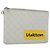 LOUIS VUITTON Pochette Zippata Monogramma Bianca GM Borsa Clutch M68310 LV Auth bs28559