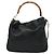 Borsa a mano in pelle GUCCI Bamboo 2way Nera Oro 001 2123 1577 Auth 135785 Nero D'oro - vista 2