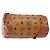 Borsa a Spalla MCM Logogram Vicetos in Pelle PVC Marrone Oro Auth th6240 D'oro