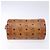 Borsa a Spalla MCM Logogram Vicetos in Pelle PVC Marrone Oro Auth th6240 D'oro - vista 5