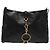 PRADA Borsa a Spalla con Catena Pelle Nera Oro Auth 129605 Nero D'oro - vista 13