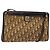 Borsa a Spalla in Tela Trotter Christian Dior Marrone Oro Auth 138805 D'oro
