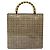 CHANEL Bolso de Mano Cadena Esmalte Beige Oro CC Auth 138791 Dorado - vista 2